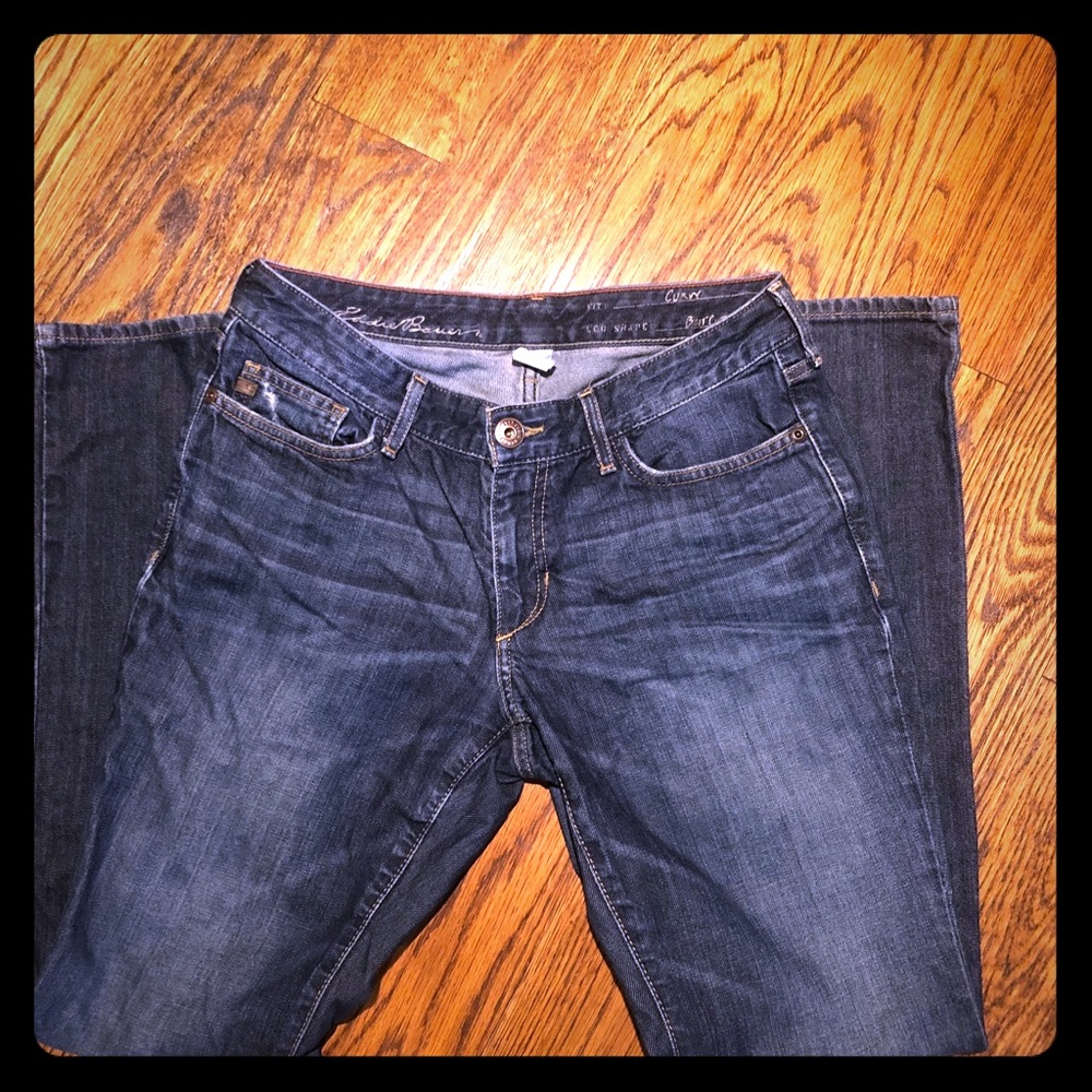 Special dye Eddie Bauer blue jeans